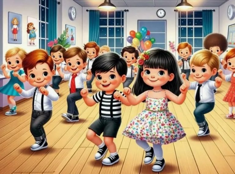 Детские песни для танца с повторяющимися движениями